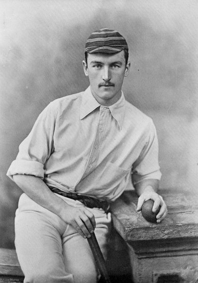 J.J. Ferris, from Famous Cricketers and Cricket Grounds, Published by Hudson and Kearns, 1895 by English Photographer